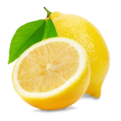 limon amarillo partido por la mitad